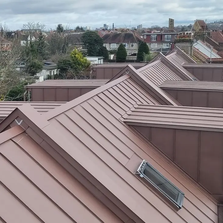 Standing Seam Roof Specialist Essex - metal roof detail